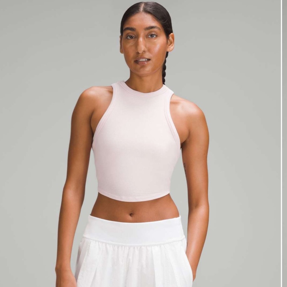 Lululemon Hold Tight Cropped Tank Top in Flush Pink Size 2 XS